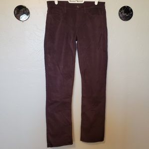 Calvin Klein Jean's eggplant velvet-y jeans